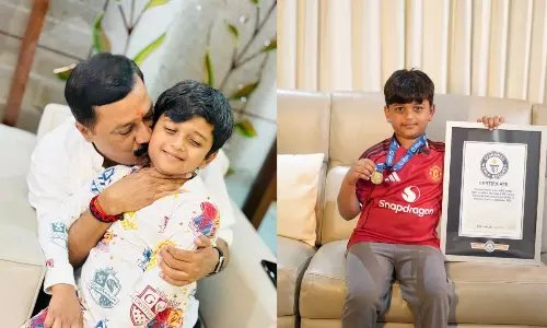 మంత్రి నారాయణ.. మాజీ మంత్రి గంటా మనమడి ఘనత