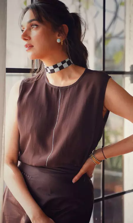 Aditi Rao Hydari stuns in sleek brown ensemble