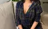 Aanchal Munjal enjoys year-end chill in cozy plaid shirt dress