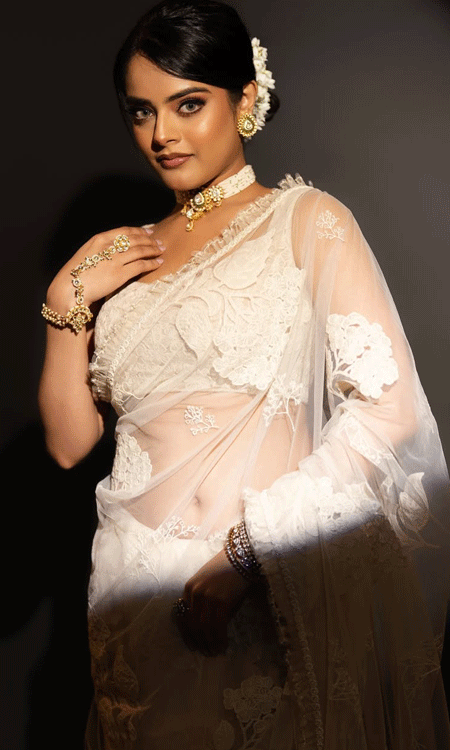 Riddhi Kumar Shares Photos On Instagram in Saree Gifted by Prabhas