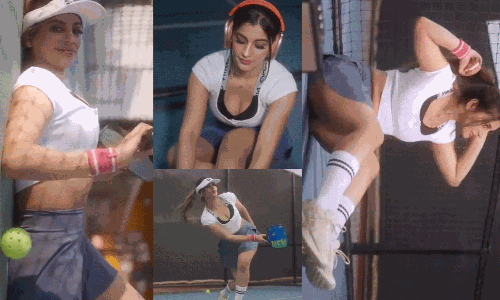 పికిల్ బాల్ కోర్ట్ లో యాషిక రచ్చ.. స్పోర్టీ లుక్ లో గ్లామర్ హీట్!