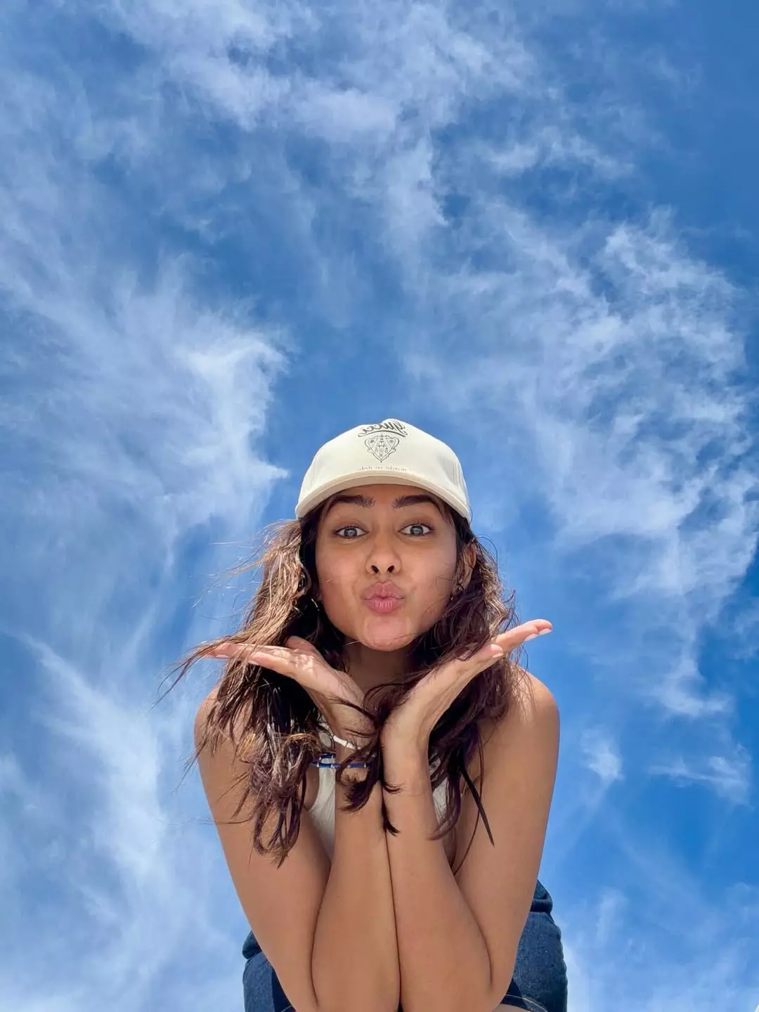 Mrunal Thakur Spreads Joy in Playful Candid Photo Mrunal Thakur Spreads Joy in Playful Candid Photo