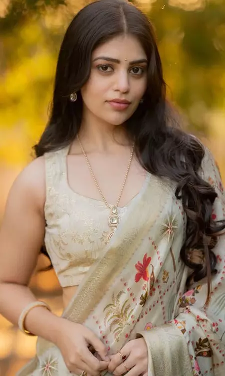 Bandhavi Sridhar Stuns In Elegant Saree Photoshoot