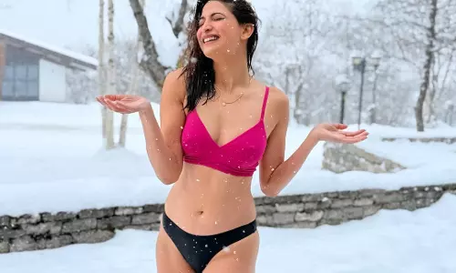 Aahana S Kumra Welcomes 2026 With Snowy Vacation Vibes