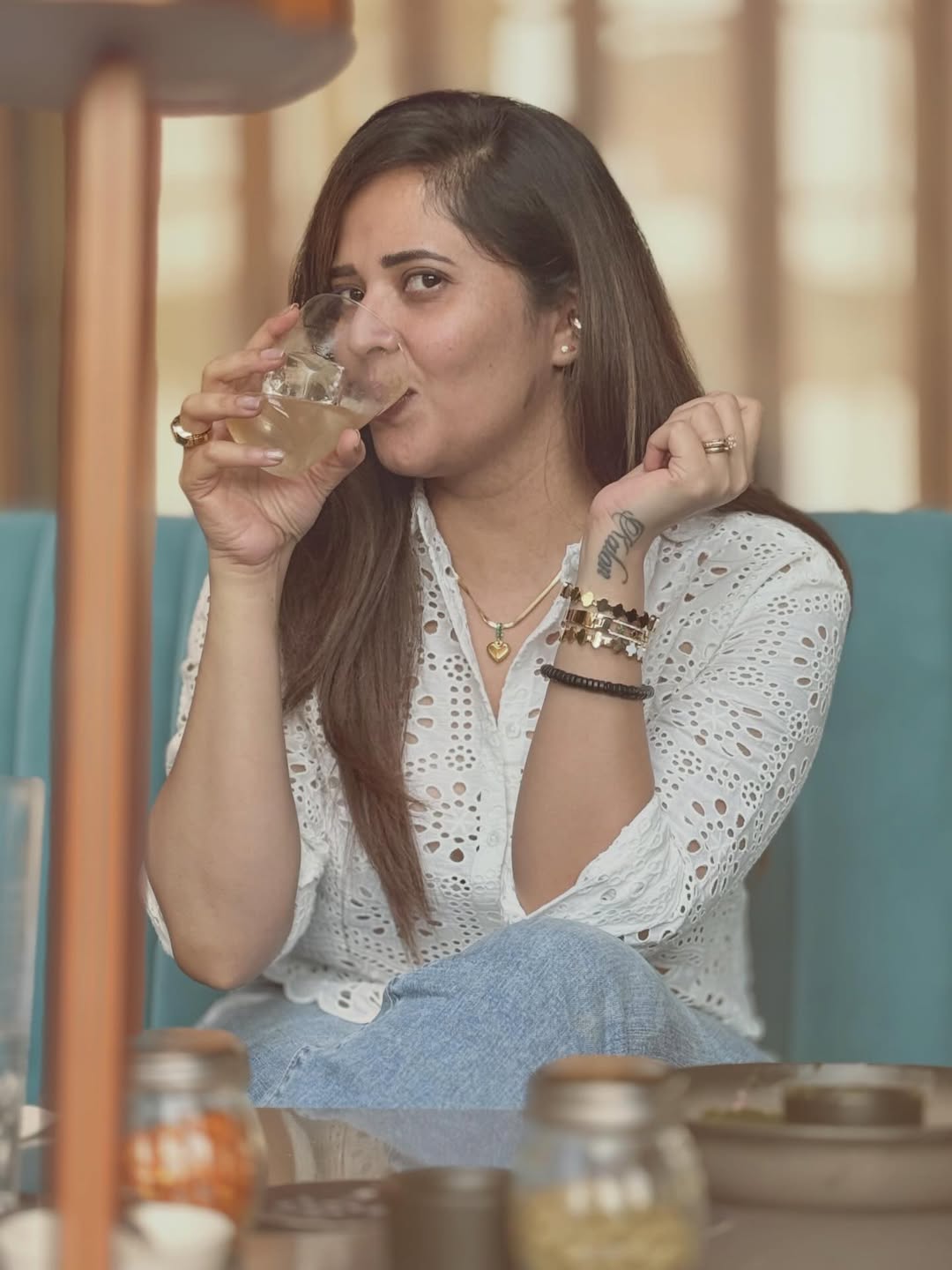 Anasuya Bharadwaj Welcomes 2026 With Her Husband in Pool