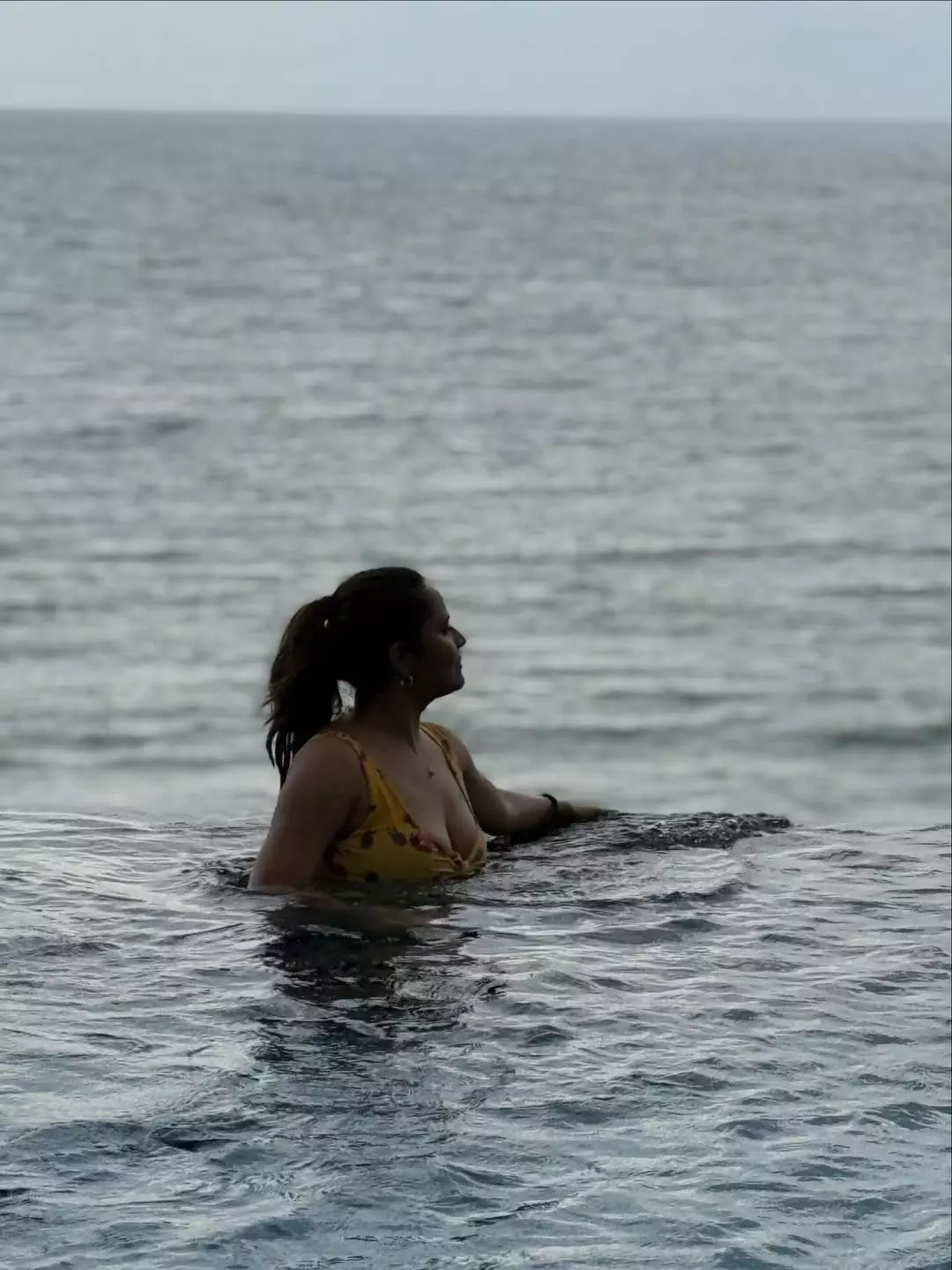 Anasuya Bharadwaj Welcomes 2026 With Her Husband in Pool