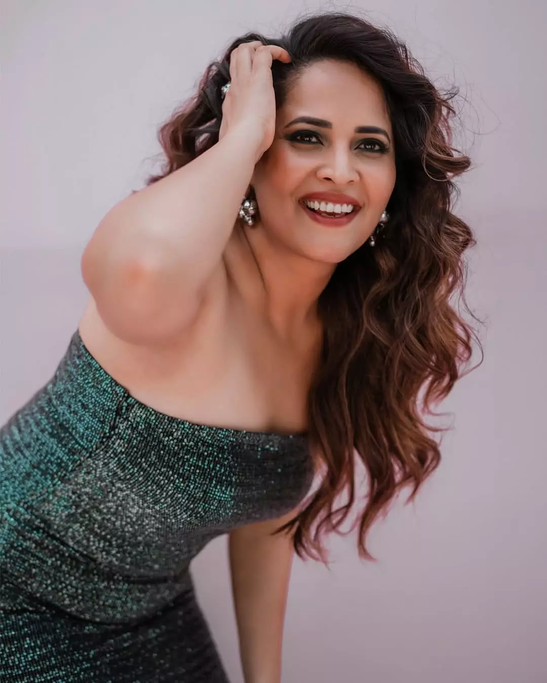 Anasuya Bharadwaj Welcomes 2026 With Her Husband in Pool