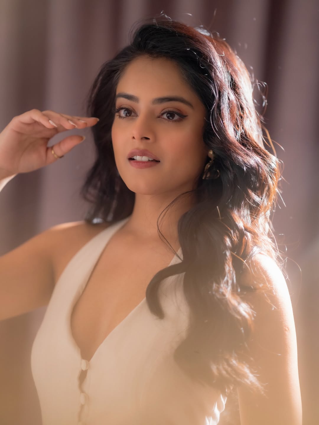 Riddhi Kumar Stuns as Anitha in The Raja Saab Promotions Riddhi Kumar Stuns as Anitha in The Raja Saab Promotions