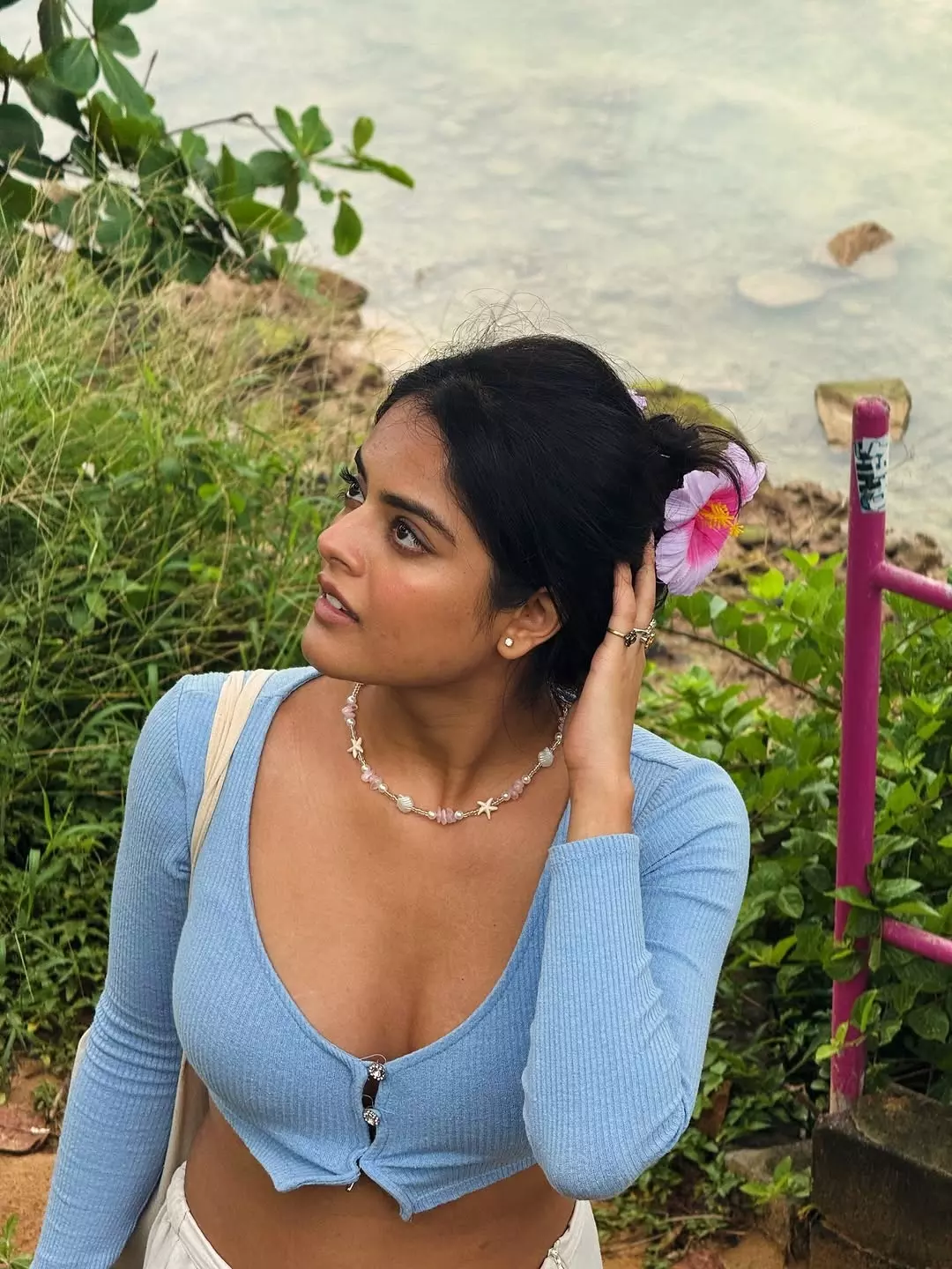 Riddhi Kumar Stuns as Anitha in The Raja Saab Promotions