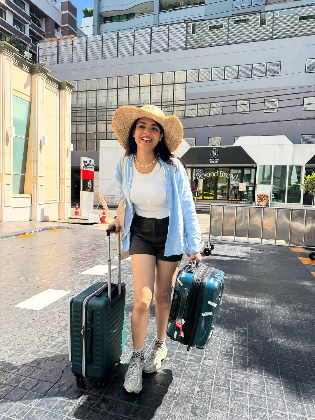 Riddhi Kumar Stuns as Anitha in The Raja Saab Promotions