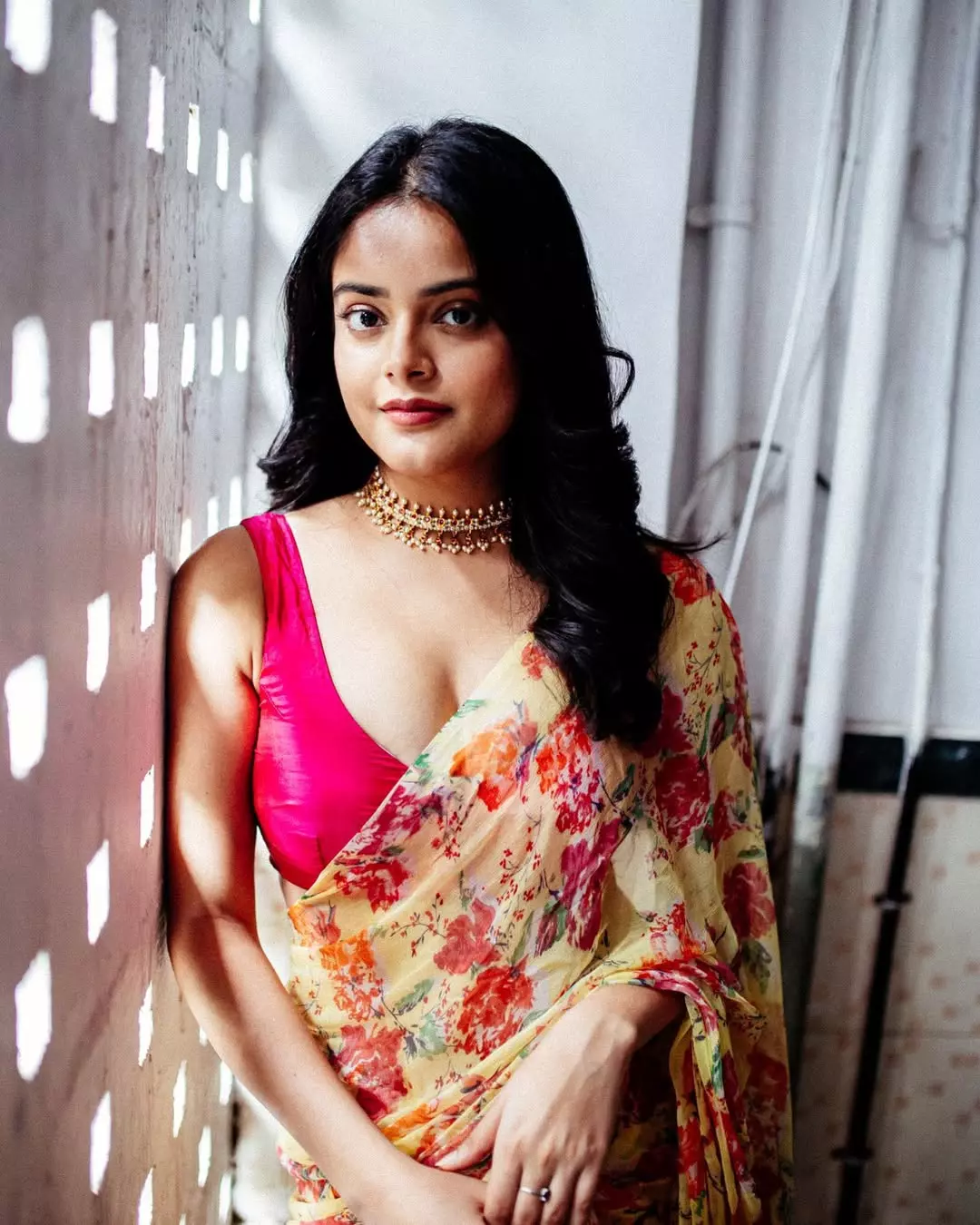 Riddhi Kumar Stuns as Anitha in The Raja Saab Promotions