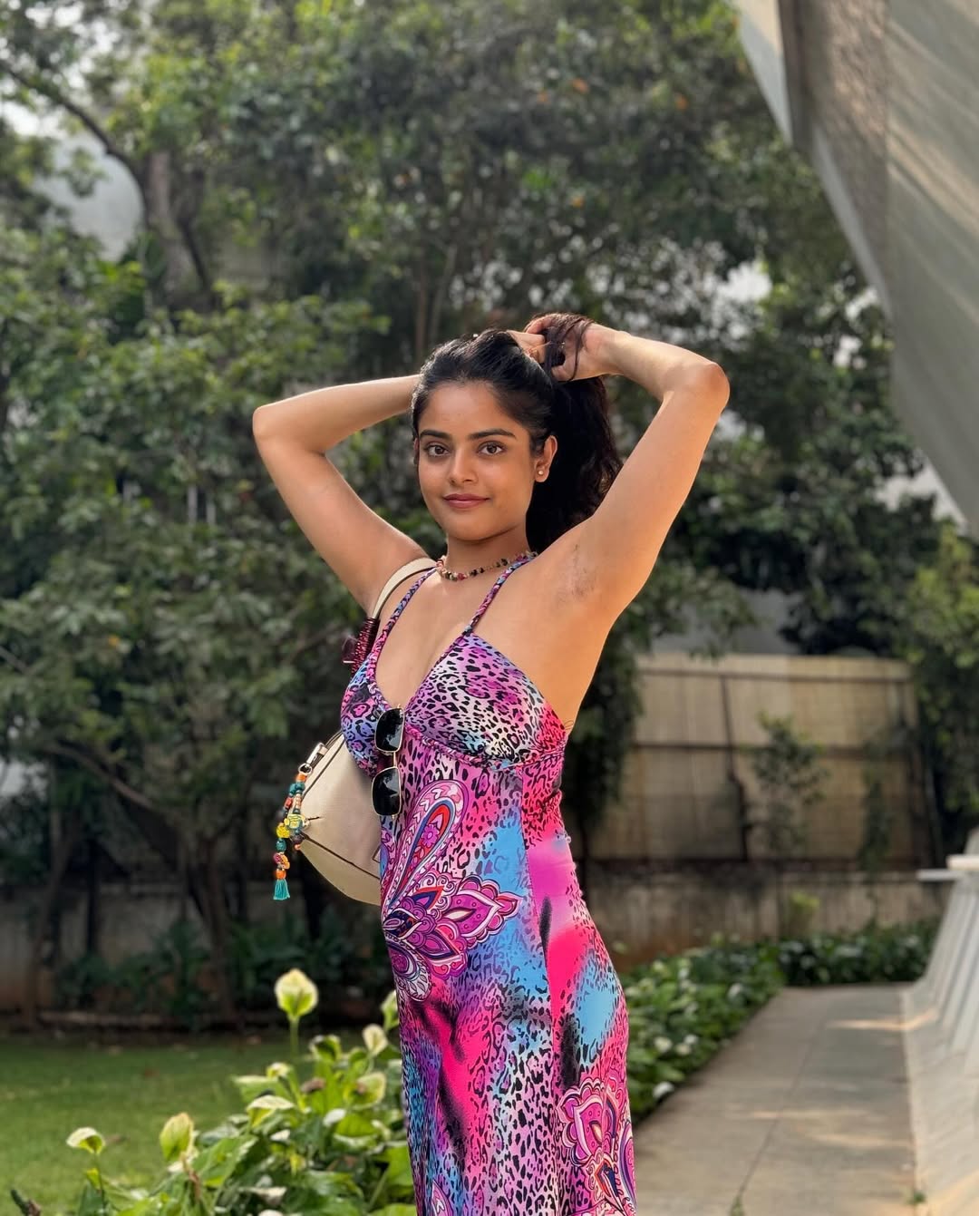 Riddhi Kumar Stuns as Anitha in The Raja Saab Promotions