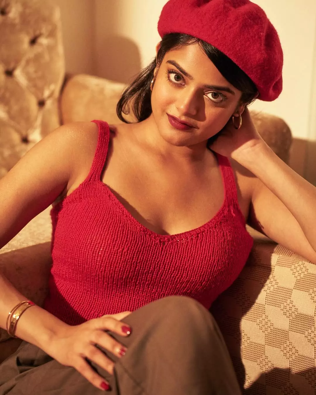 Riddhi Kumar Stuns as Anitha in The Raja Saab Promotions