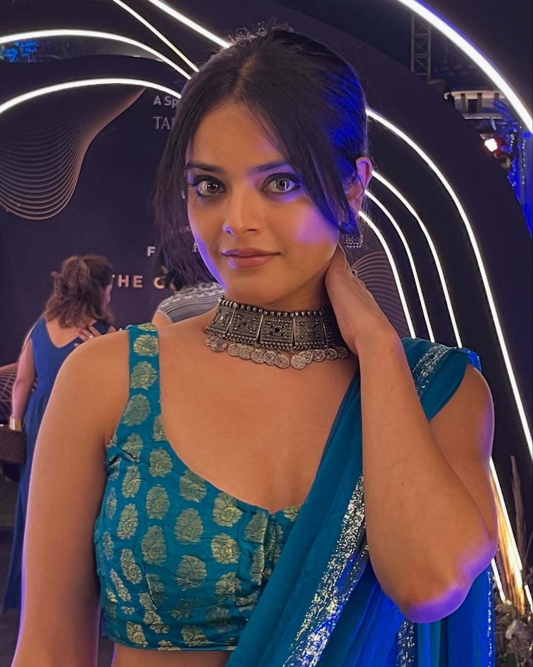 Riddhi Kumar Stuns as Anitha in The Raja Saab Promotions