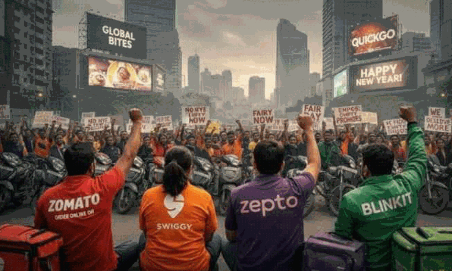 గిగ్ వర్కర్ల సమ్మె మాటకు ‘టిప్’ తో  కొట్టిన సంస్థలు