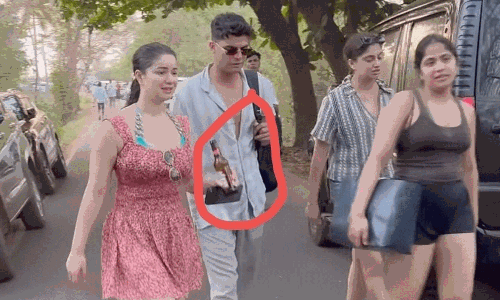 గోవా బీచ్‌లో సారా టెండూల్క‌ర్ చేతిలో ఆ బాటిల్ ఏమిటో?