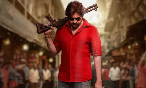 ఎర్ర చొక్కా తొడిగి హ్యాండ్ గ‌న్ ప‌ట్టాడు.. ఉస్తాద్ ఏమా క‌థ‌?