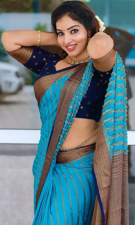 Malavika C Menon Dazzles in Traditional Look, Wins Hearts