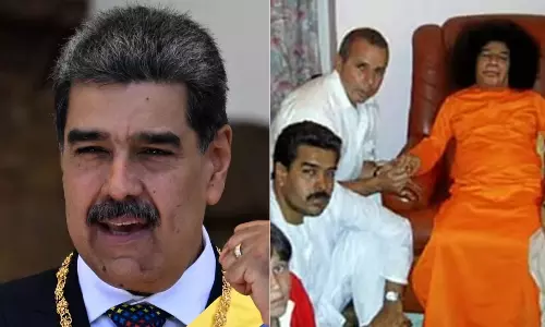 పుట్ట‌ప‌ర్తి మ‌దురో... స‌త్య‌సాయి స‌న్నిధిలో వెనెజులా అధ్య‌క్షులు