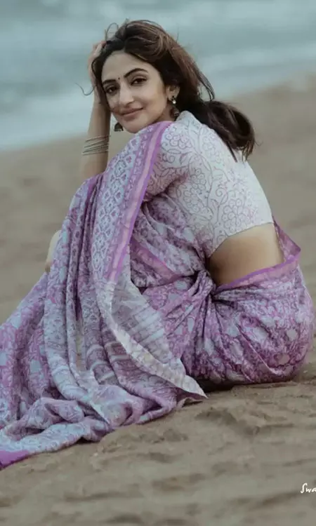 Sreeleela Slays Saree Look At Beach