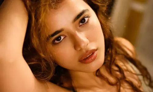 Ketika Sharma Exudes Raw Allure in Cozy Grey Glamour