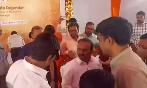 క్రెడిట్ కోసం ఎంపీ ఈటల, ఎమ్మెల్యే మర్రి రాజశేఖర్‌రెడ్డి.. వైరల్ వీడియో