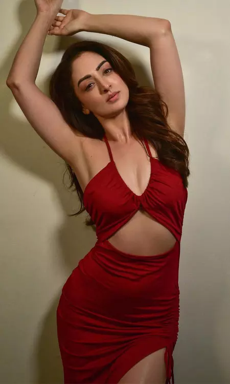 Sandeepa Dhar Turns Heads in Red Dress, Internet Can’t Look Away