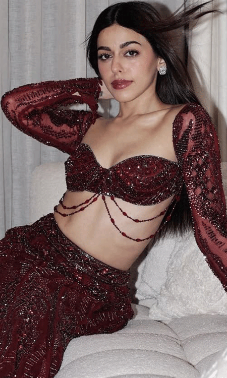 Alaya Fs Glamorous red carpet ready ensemble steals the spotlight