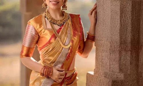 Bandhavi Sridhar Radiates Timeless Elegance in Traditional Attire