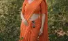 Priyanka Kholgades Orange Saree Look