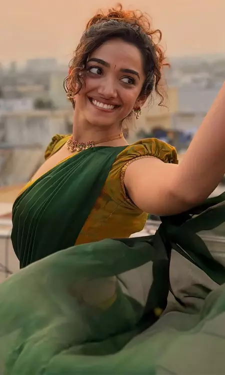 Saanve Meghana Blends Tradition with Modern Style in Festive Outfit