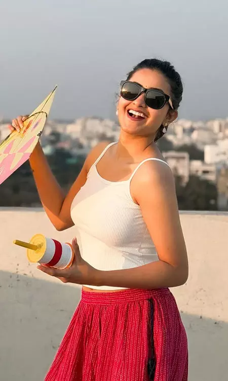 Deepika Pilli Spreads Festive Joy With Kites And Smiles
