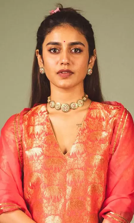 Priya Prakash Varrier’s Traditional Chanderi Look Perfect for Festivals