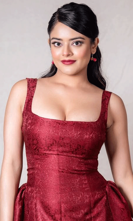 Riddhi Kumar stuns in red rebelwood photoshoot: fairy-tale chic