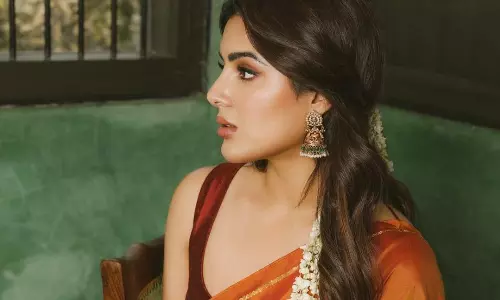 చీరకట్టులో సంయుక్త అందాలు.. ఆ సోయగానికి ఫిదా!