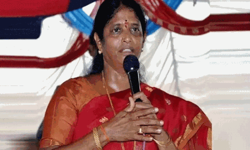 గీతలు స‌రిచేసుకుంటున్న మ‌హిళా నేత‌!