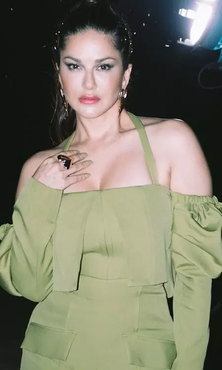 Sunny Leone: Spotlight Glow, Bold Green Glam, and Thrilling Upcoming Ventures