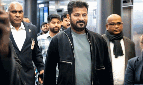 డావోస్లో రేవంత్ రెడ్డి స్టైలిష్ ఎంట్రీ: తెలంగాణ రైజింగ్ లక్ష్యంగా గ్లోబల్ ప్లాట్ఫామ్ పై సీఎం! డావోస్లో రేవంత్ రెడ్డి స్టైలిష్ ఎంట్రీ: తెలంగాణ రైజింగ్ లక్ష్యంగా గ్లోబల్ ప్లాట్ఫామ్ పై సీఎం!