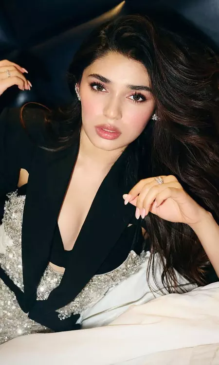 Krithi Shetty Stuns in Black Blazer Mini Dress