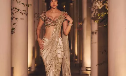 Disha Patani Shares Classic Saree Look