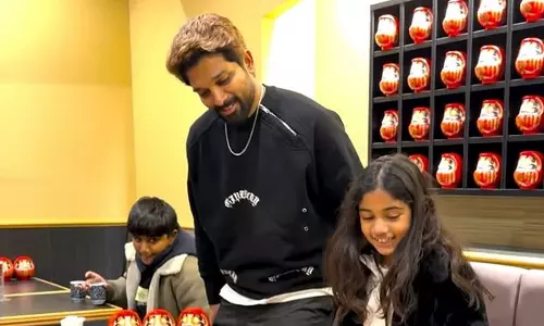 జ‌పాన్ అభిమానుల ఆతిథ్యానికి ఐకాన్ ఫ్యామిలీ స్ట‌న్!