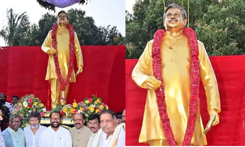 పుట్టిన నేలలో విగ్రహంగా సిరివెన్నెల