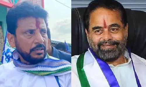 దువ్వాడతో తమ్మినేని చెట్టాపట్టాల్.. వైసీపీలో హాట్ డిబేట్