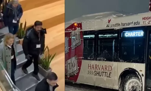 రేవంత్ స్టూడెంట్ వెర్షన్: వణికించే చలిలో మెడలో ఐడీ కార్డుతో!