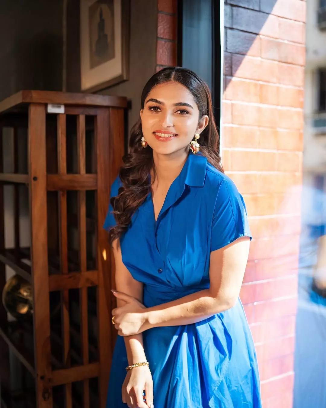 Kayadu Lohar’s Peacock Grace in Blue Elegance