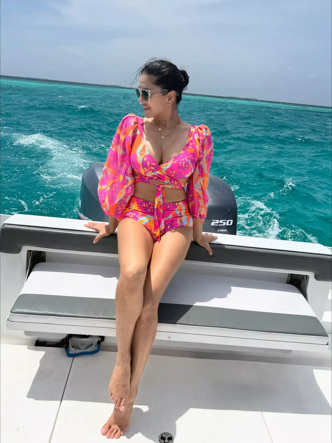 Sunny Leone Turns Heads in a Classy Brown Dress