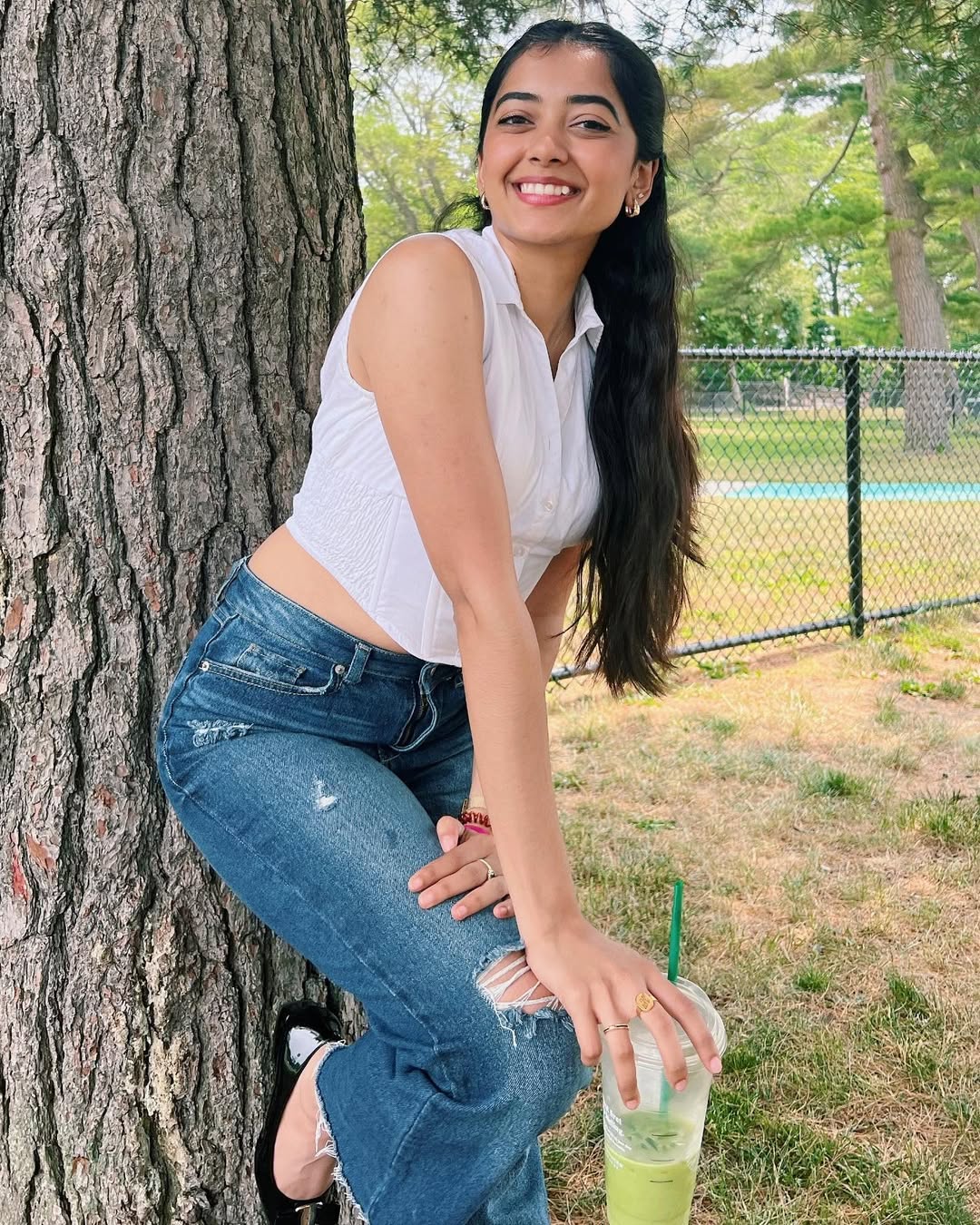 Preethi Pagadala Keeps It Simple With Sky Background Picture