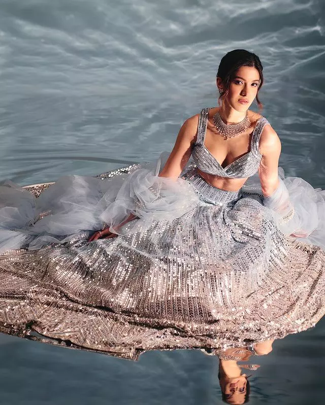 Shanaya Kapoor Stuns in Forest-Green Latex Mini Dress Shanaya Kapoor Stuns in Forest-Green Latex Mini Dress