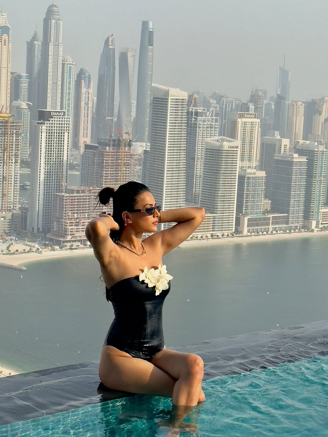 Nia Sharma Stuns in Classic Black Saree with Bold Confidence