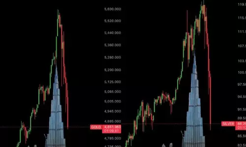 బుర్జ్ కలీఫాను తలపిస్తున్న బంగారం, వెండి ధరల మార్పు.. ఫోటో వైరల్.